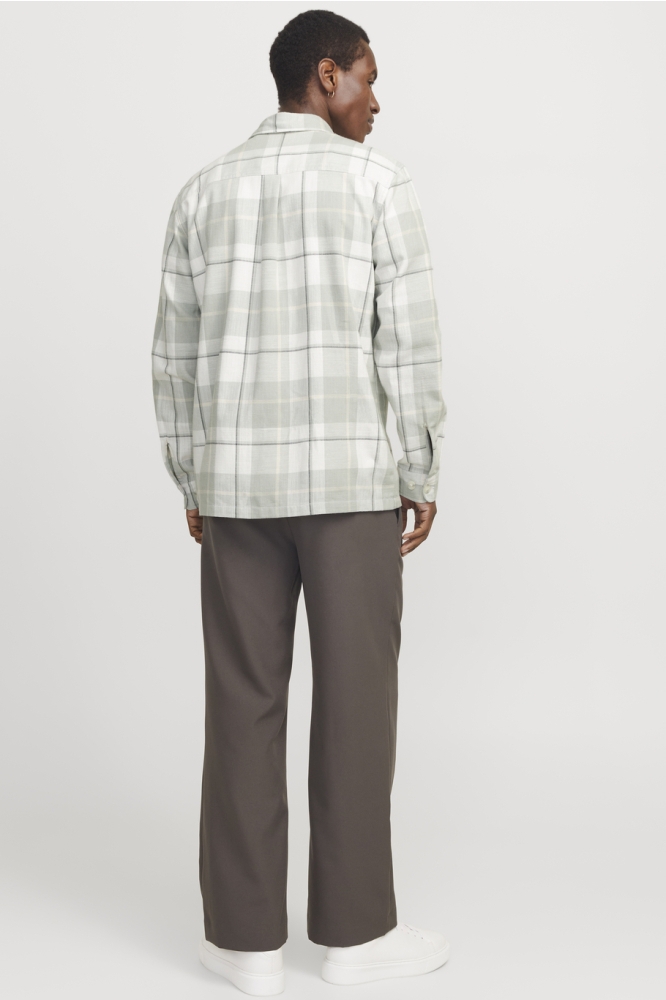 JPRCCRAYMOND SPRING CHECK OVERSHIRT 12274956 AQUA GRAY